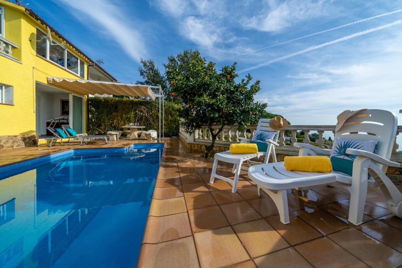 Villa Vista Lux, Piscina Privada Y Zona Exterior Con Vista Mar ตอสซาเดมาร์ ภายนอก รูปภาพ